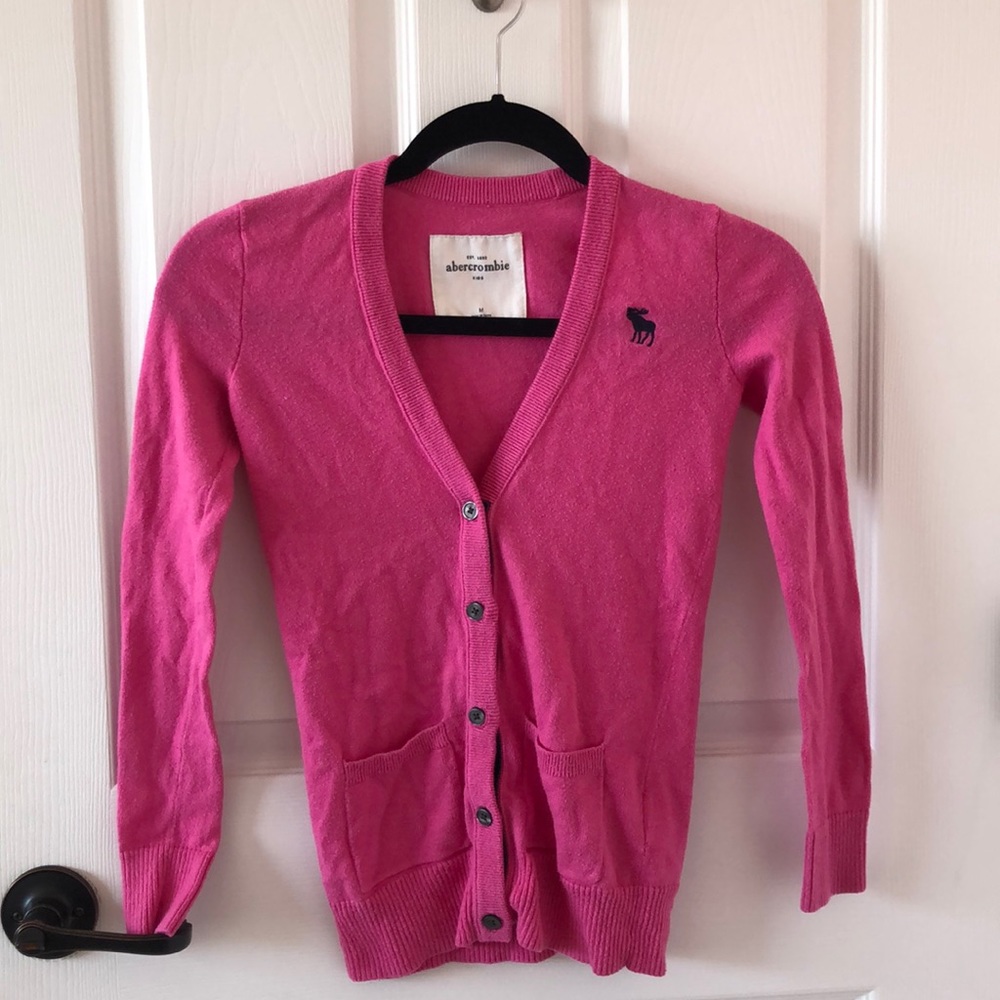 Pink Abercrombie Long-Sleeve Top